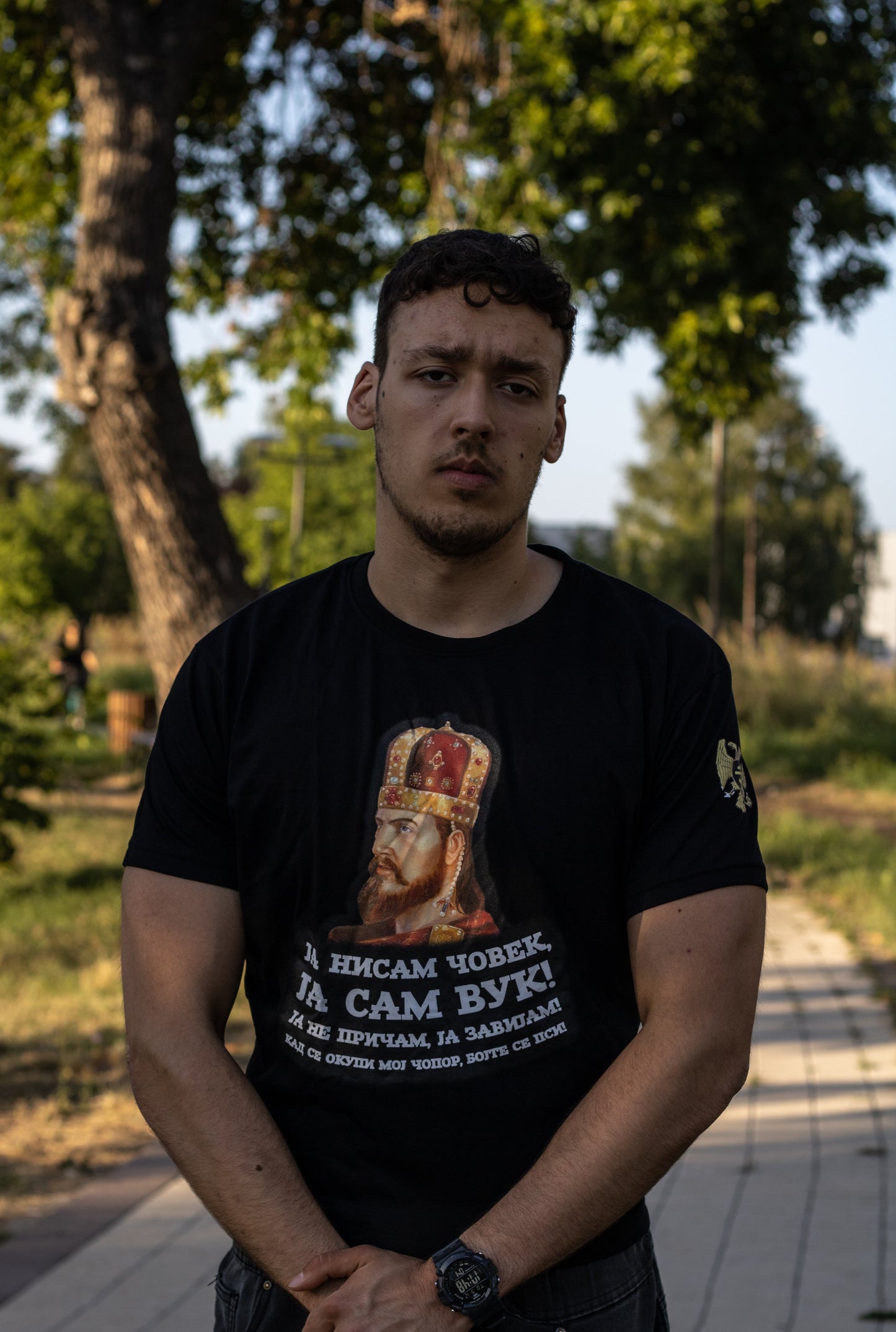 Мајица-Цар душан Ја нисам човек ја сам вук - Највећи квалитет од Srpski Patriota - За само2490 RSD! Купите на Srpski Patriota