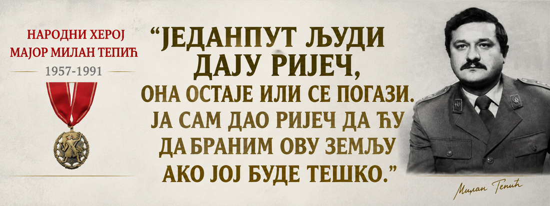 Милан Тепић – српски мајор који је жртвовао живот да не преда оружје непријатељу